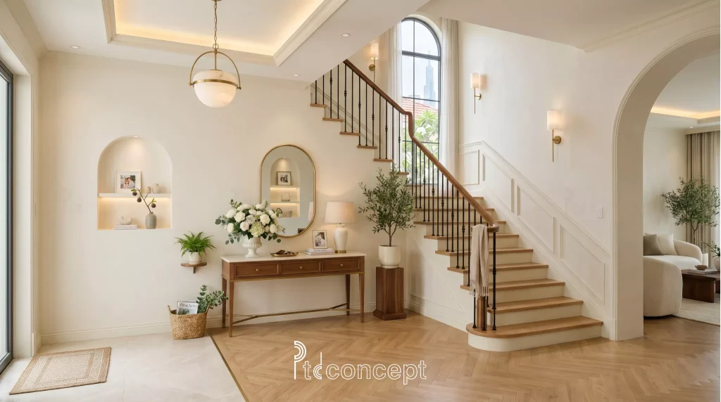 Trước khi thuê đơn vị thiết kế thi công cần chuẩn bị hiện trạng, nhu cầu sử dụng, lối đi, ánh sáng và phong cách tổng thể