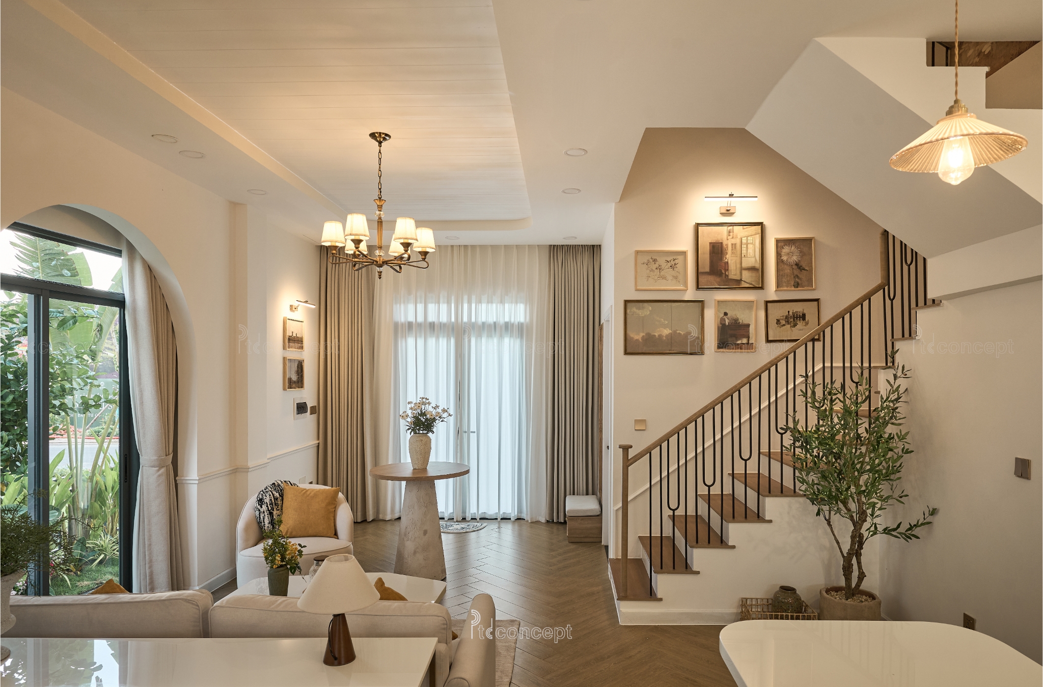 Ảnh thực tế biệt thự Modern Farmhouse Oasis Villa do PTD Concept thiết kế và thi công