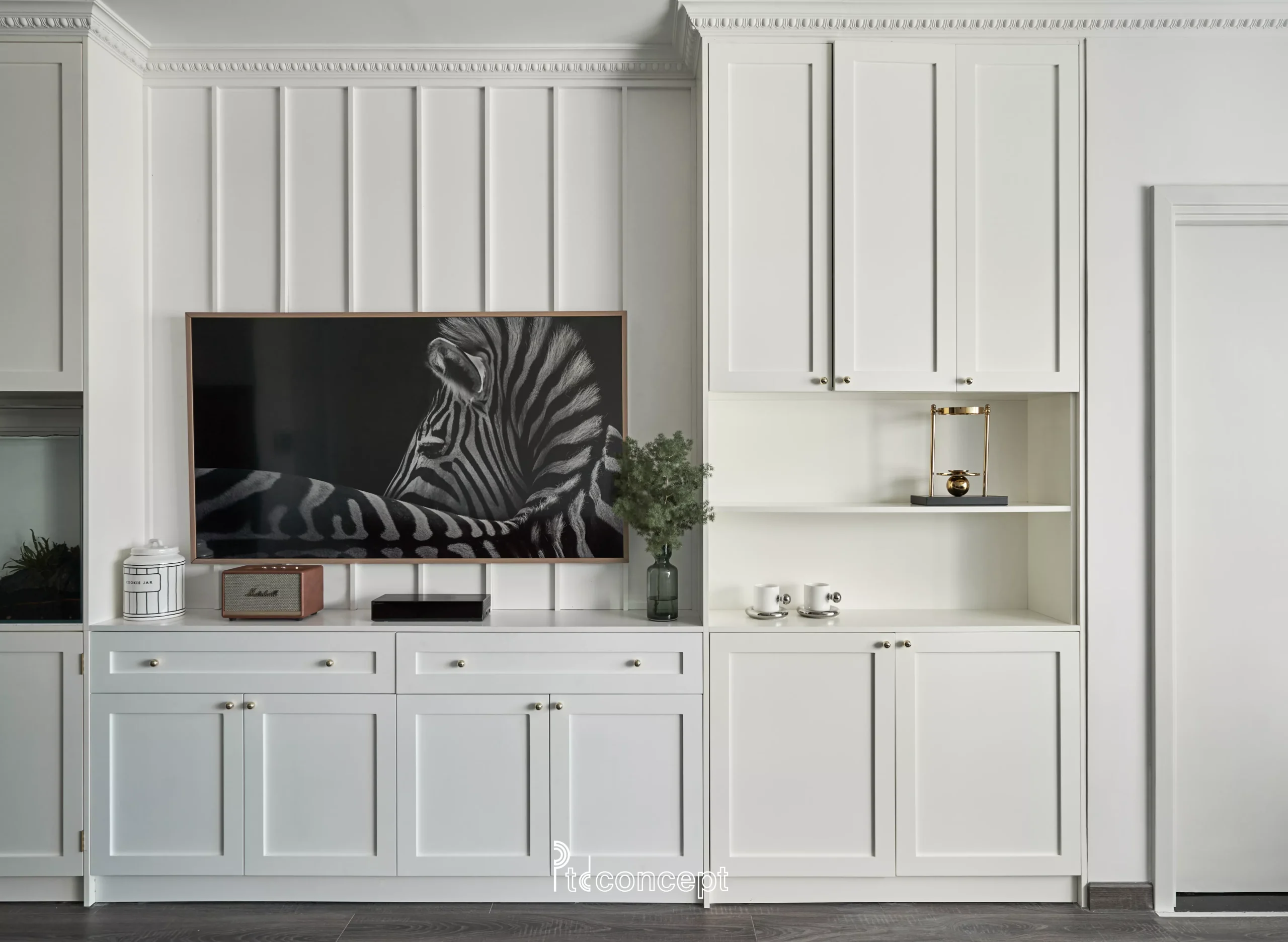 Không gian nội thất Modern Classic hoàn thiện thực tế sau bàn giao – PTD Concept kiểm soát đồng bộ thiết kế và thi công