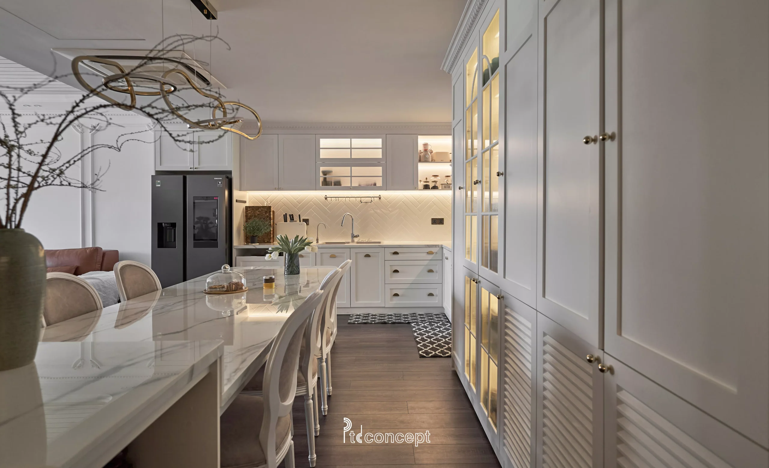 Nội thất Modern Classic thực tế do PTD Concept thi công