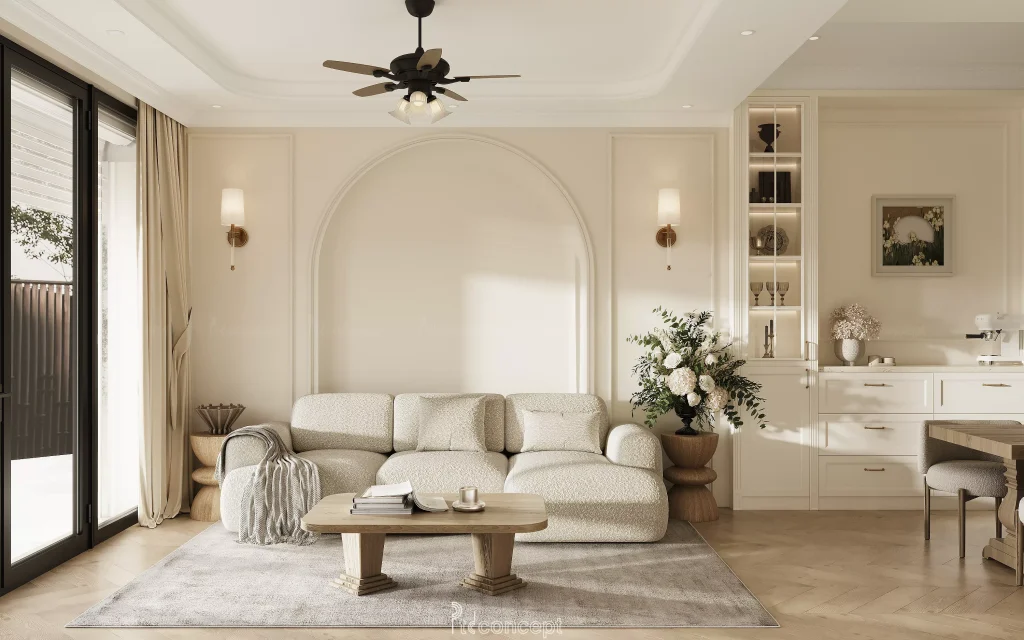 Tịnh Home - Nhà phố 1 trệt 3 lầu – công trình do PTD Concept thiết kế và thi công nội thất