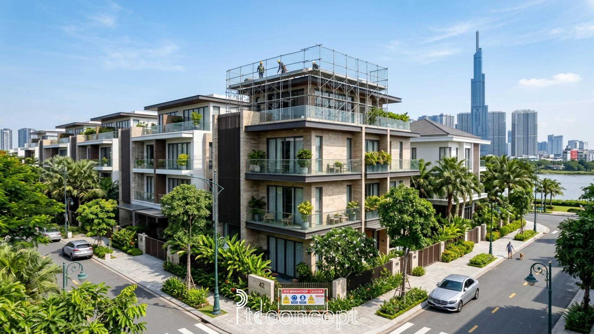 kinh nghiệm cải tạo nâng tầng nhà phố Sala đảm bảo an toàn kết cấu và đồng bộ kiến trúc