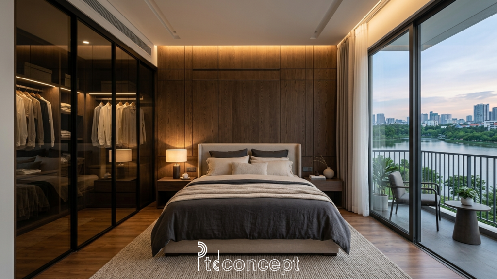 mẫu thiết kế nội thất nhà phố Lakeview City đẹp