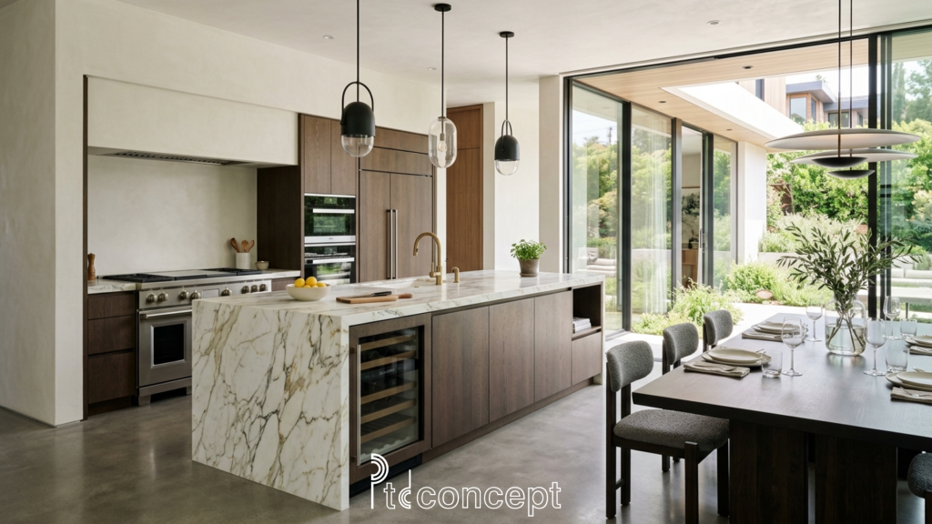 Thiết kế nội thất biệt thự ZeitGeist Nhà Bè sang trọng