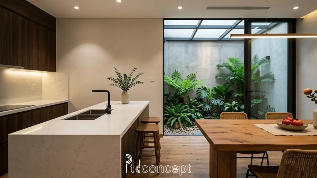 Thiết kế nội thất nhà phố hiện đại không gian mở tối ưu ánh sáng 10 thiết kế nội thất nhà phố hiện đại không gian mở