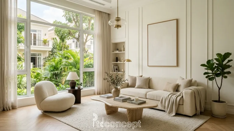 Chi phí thiết kế nội thất tân cổ điển nhà phố và những lưu ý để tối ưu ngân sách