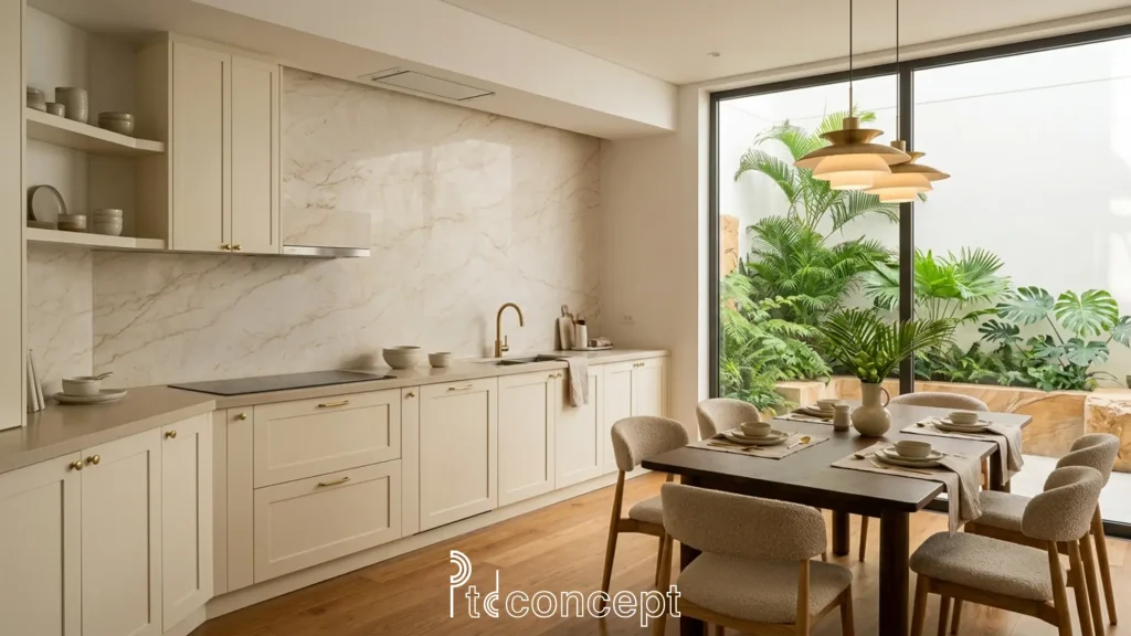 thiết kế nội thất tân cổ điển hiện đại cho nhà phố
