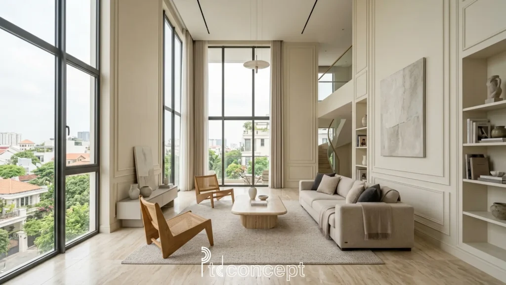 Ý tưởng thiết kế nội thất penthouse hiện đại tinh tế và nâng cao chất sống 3 Ý tưởng thiết kế nội thất penthouse hiện đại tinh tế
